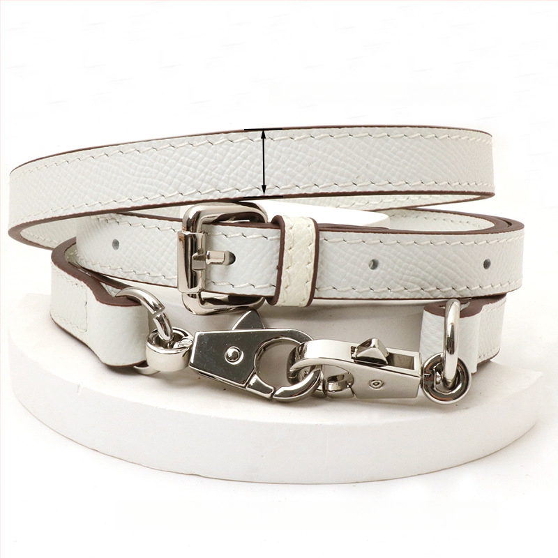 Pečių diržas maišui, tikra oda, pirmo sluoksnio veršienos oda, vieno tono dizainas, 2024 m. pavasaris