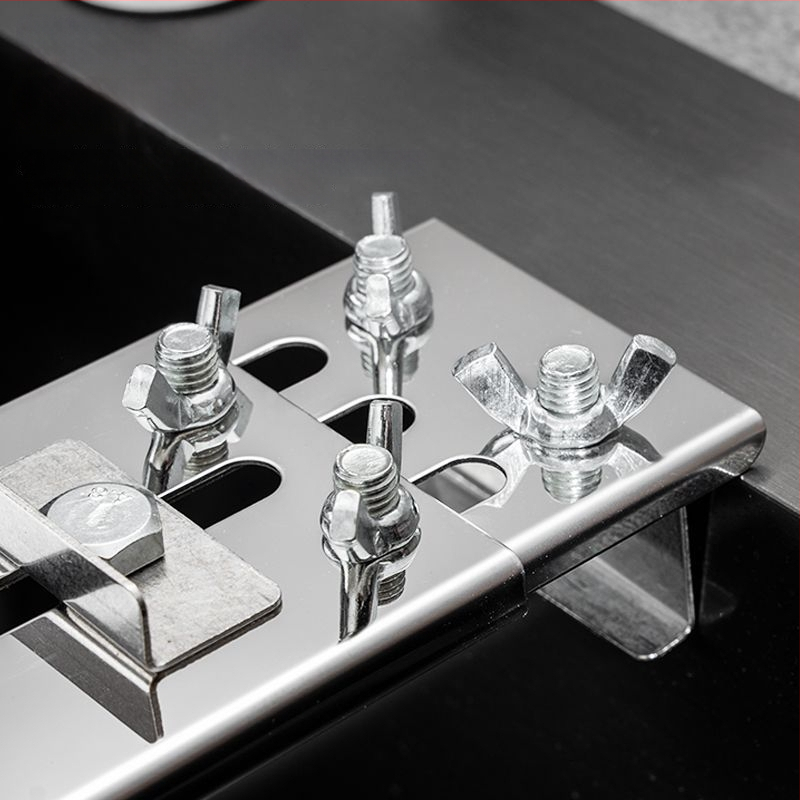 Nerūdijančio plieno peilių šlifavimo laikiklis su pagrindu šlifuokliams, reguliuojamas, tvirtas, ypač stora konstrukcija