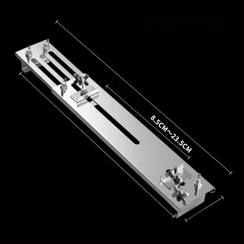 Nerūdijančio plieno peilių šlifavimo laikiklis su pagrindu šlifuokliams, reguliuojamas, tvirtas, ypač stora konstrukcija