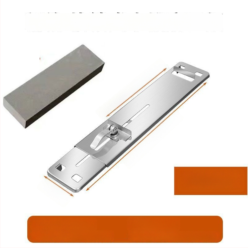 Nerūdijančio plieno peilių šlifavimo laikiklis su pagrindu šlifuokliams, reguliuojamas, tvirtas, ypač stora konstrukcija