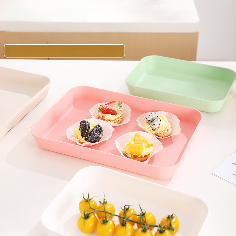 PP Nordic kvadratinis padėklas serviravimui, vienos spalvos dizainas, arbatai ir kavai, su logotipu