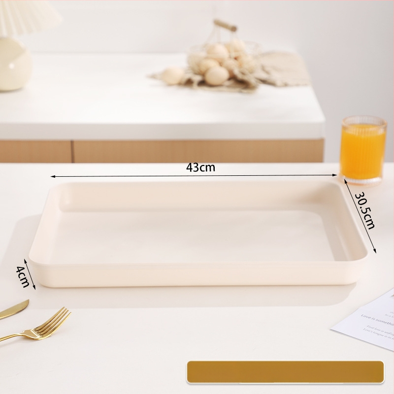 PP Nordic kvadratinis padėklas serviravimui, vienos spalvos dizainas, arbatai ir kavai, su logotipu