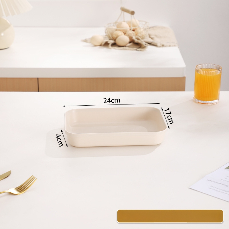 PP Nordic kvadratinis padėklas serviravimui, vienos spalvos dizainas, arbatai ir kavai, su logotipu