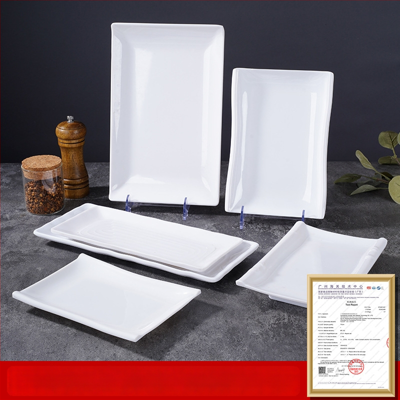 Melaminė lėkštė, kvadratinė forma, šiuolaikinio minimalistinio stiliaus (Medžiaga: Melaminas; Forma: Kvadratinė; Stilius: Šiuolaikinis Minimalizmas; Mikrobangų krosnelė: Nėra prieinama; Logotipo spausdinimas: Įmanoma)