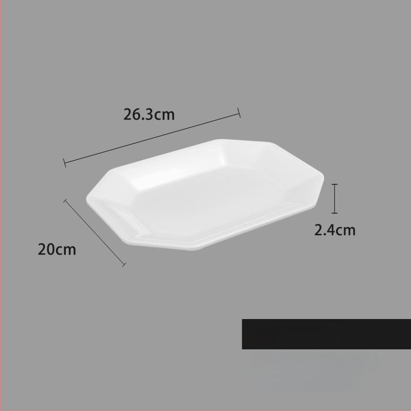 Melaminė lėkštė, kvadratinė forma, šiuolaikinio minimalistinio stiliaus (Medžiaga: Melaminas; Forma: Kvadratinė; Stilius: Šiuolaikinis Minimalizmas; Mikrobangų krosnelė: Nėra prieinama; Logotipo spausdinimas: Įmanoma)