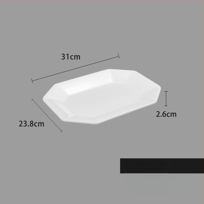 Melaminė lėkštė, kvadratinė forma, šiuolaikinio minimalistinio stiliaus (Medžiaga: Melaminas; Forma: Kvadratinė; Stilius: Šiuolaikinis Minimalizmas; Mikrobangų krosnelė: Nėra prieinama; Logotipo spausdinimas: Įmanoma)