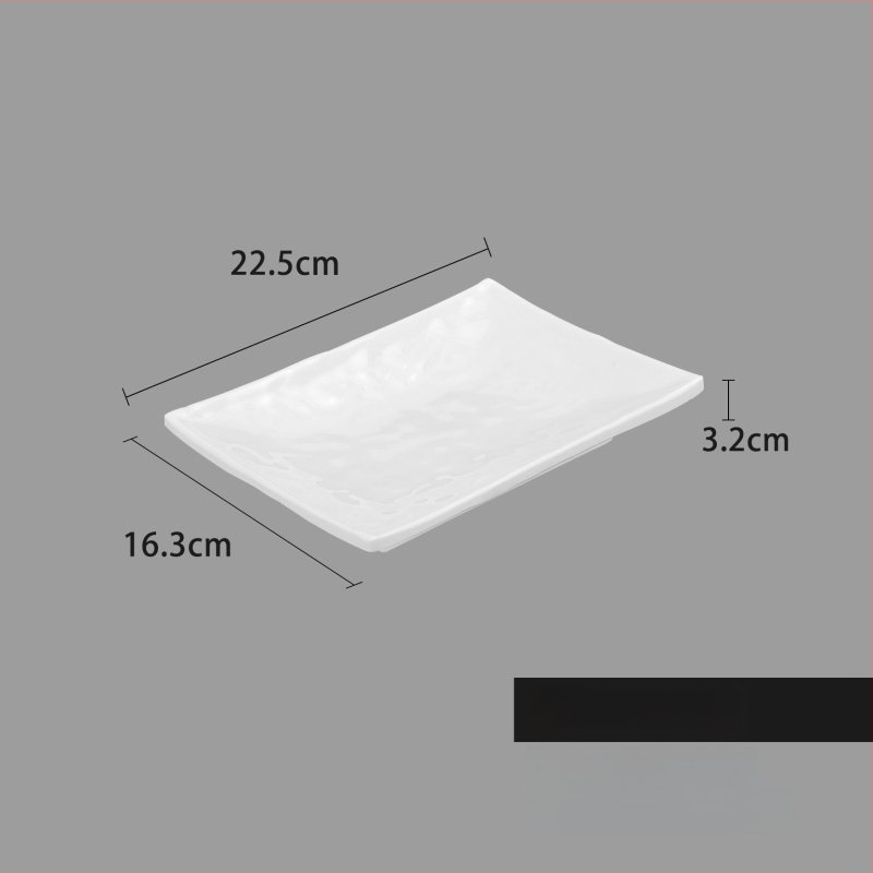 Melaminė lėkštė, kvadratinė forma, šiuolaikinio minimalistinio stiliaus (Medžiaga: Melaminas; Forma: Kvadratinė; Stilius: Šiuolaikinis Minimalizmas; Mikrobangų krosnelė: Nėra prieinama; Logotipo spausdinimas: Įmanoma)