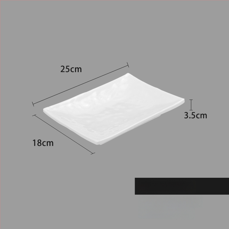 Melaminė lėkštė, kvadratinė forma, šiuolaikinio minimalistinio stiliaus (Medžiaga: Melaminas; Forma: Kvadratinė; Stilius: Šiuolaikinis Minimalizmas; Mikrobangų krosnelė: Nėra prieinama; Logotipo spausdinimas: Įmanoma)