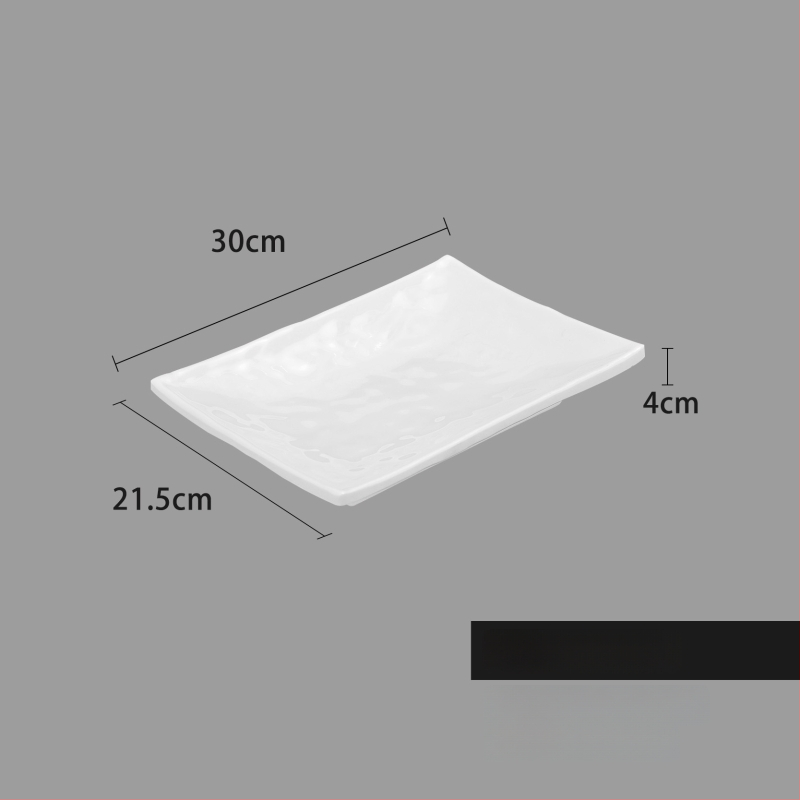 Melaminė lėkštė, kvadratinė forma, šiuolaikinio minimalistinio stiliaus (Medžiaga: Melaminas; Forma: Kvadratinė; Stilius: Šiuolaikinis Minimalizmas; Mikrobangų krosnelė: Nėra prieinama; Logotipo spausdinimas: Įmanoma)