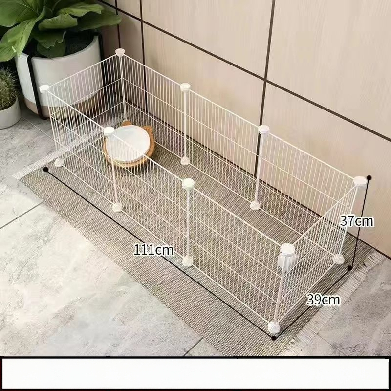 Mažų naminių gyvūnėlių vielos tinklo narvas su moduliniais paneliais – anti pabėgimui