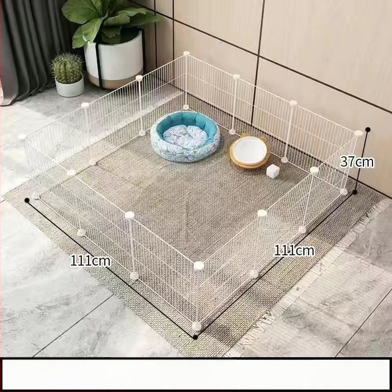 Mažų naminių gyvūnėlių vielos tinklo narvas su moduliniais paneliais – anti pabėgimui