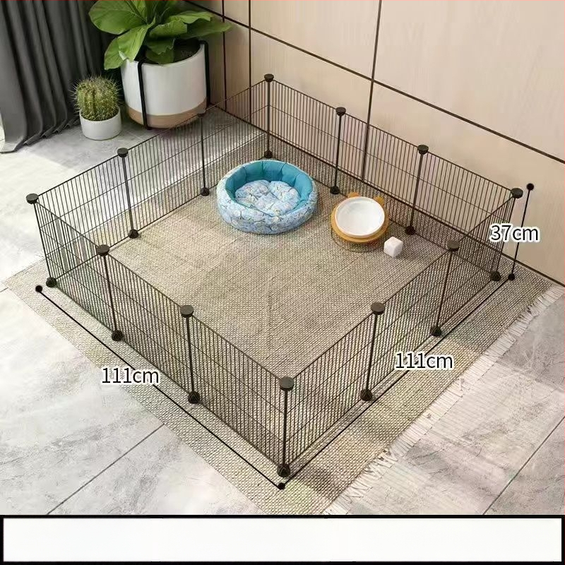 Mažų naminių gyvūnėlių vielos tinklo narvas su moduliniais paneliais – anti pabėgimui