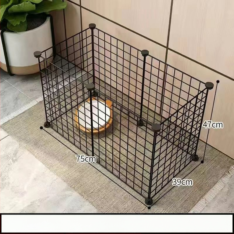 Mažų naminių gyvūnėlių vielos tinklo narvas su moduliniais paneliais – anti pabėgimui