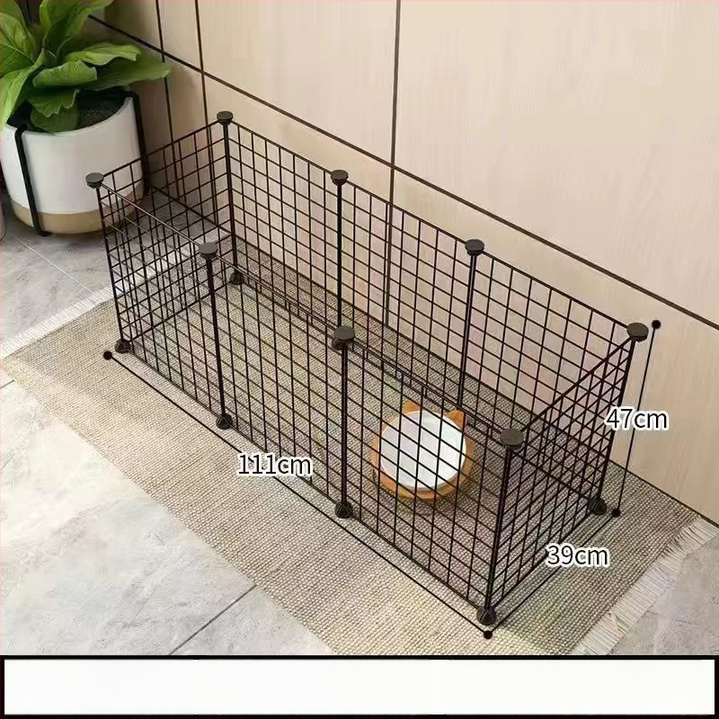 Mažų naminių gyvūnėlių vielos tinklo narvas su moduliniais paneliais – anti pabėgimui