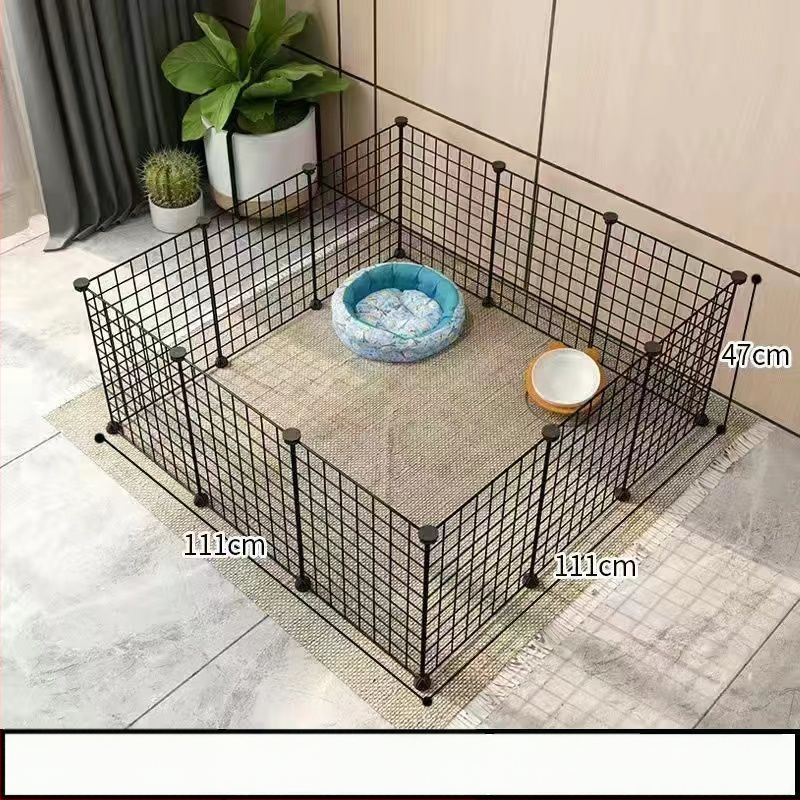 Mažų naminių gyvūnėlių vielos tinklo narvas su moduliniais paneliais – anti pabėgimui