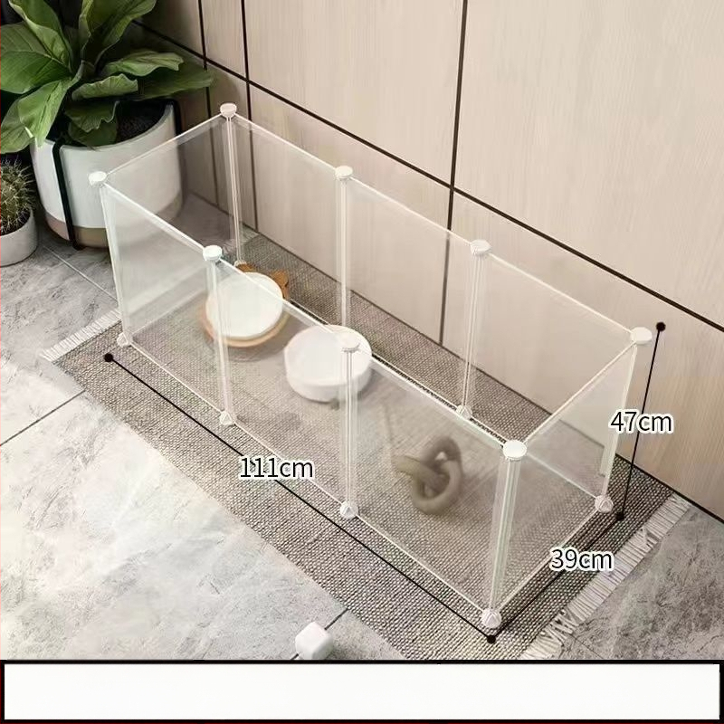 Mažų naminių gyvūnėlių vielos tinklo narvas su moduliniais paneliais – anti pabėgimui