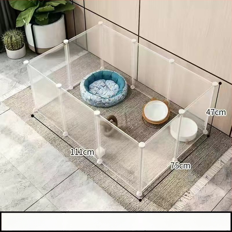 Mažų naminių gyvūnėlių vielos tinklo narvas su moduliniais paneliais – anti pabėgimui