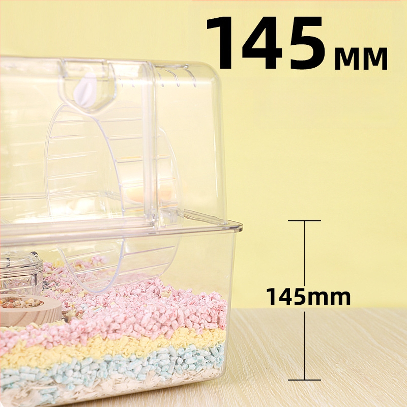 Skaidrus plastikinis hamsterio narvas