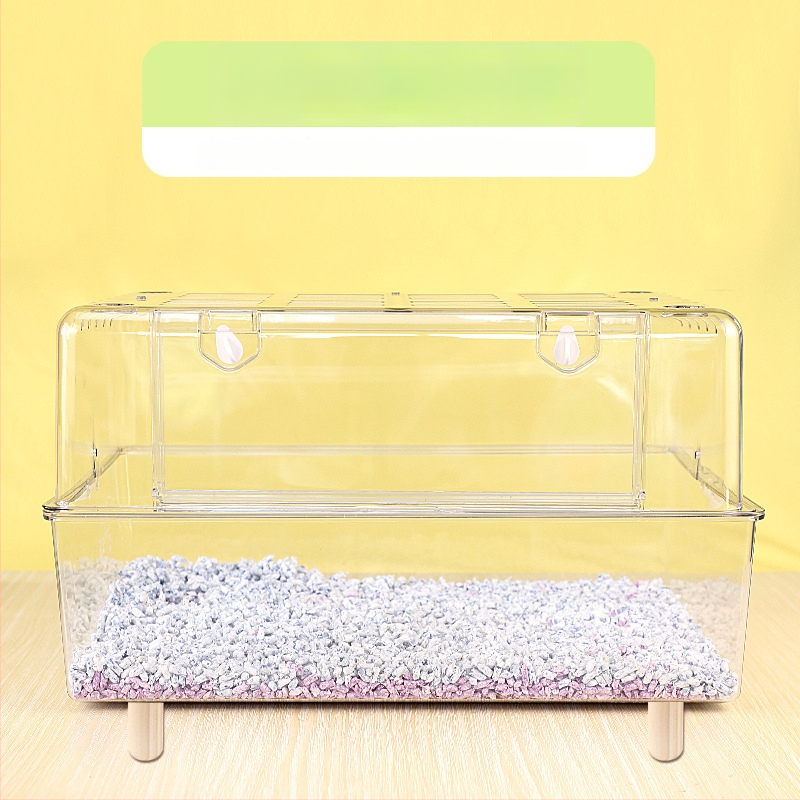 Skaidrus plastikinis hamsterio narvas