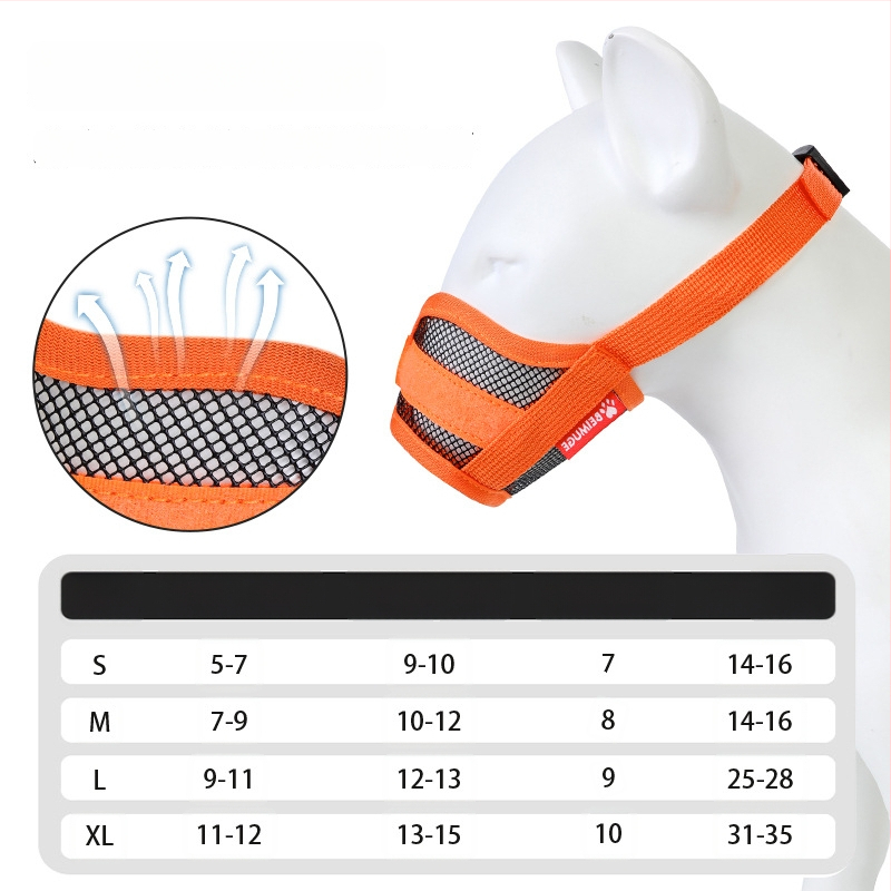 Šuns nosies kaukė – prieš įkandimą, prieš lojimą, kvėpuojanti, reguliuojama, su gėrimo funkcija