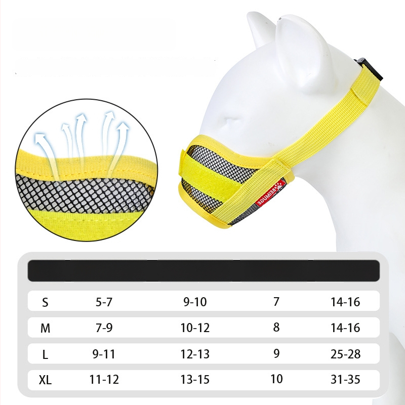 Šuns nosies kaukė – prieš įkandimą, prieš lojimą, kvėpuojanti, reguliuojama, su gėrimo funkcija
