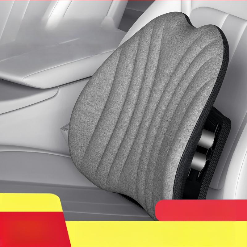 Ergonomiška juosmens atrama pagalvė biuro kėdei ir automobiliui, reguliuojama nugaros pagalvė su tinklo uždanga ir poliesterio užpildas