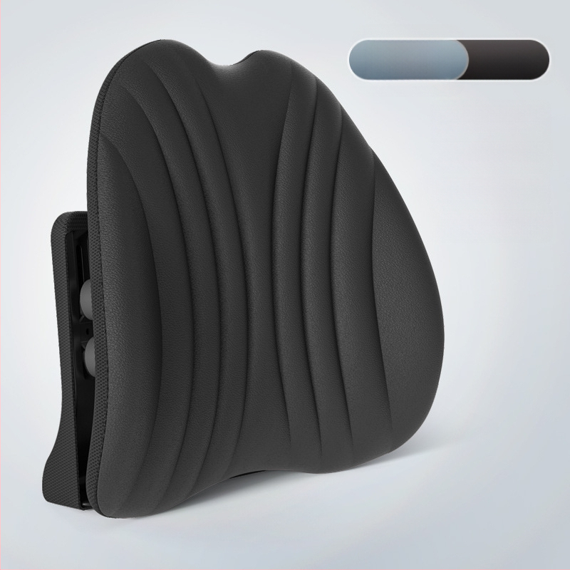 Ergonomiška juosmens atrama pagalvė biuro kėdei ir automobiliui, reguliuojama nugaros pagalvė su tinklo uždanga ir poliesterio užpildas