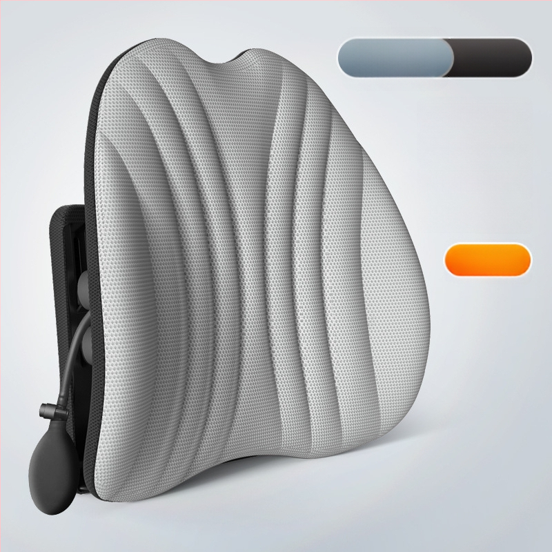 Ergonomiška juosmens atrama pagalvė biuro kėdei ir automobiliui, reguliuojama nugaros pagalvė su tinklo uždanga ir poliesterio užpildas