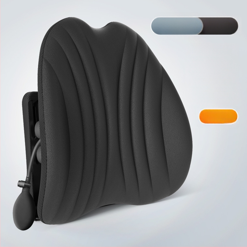Ergonomiška juosmens atrama pagalvė biuro kėdei ir automobiliui, reguliuojama nugaros pagalvė su tinklo uždanga ir poliesterio užpildas