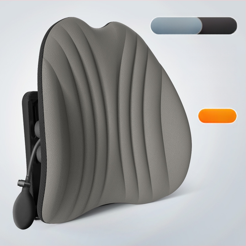 Ergonomiška juosmens atrama pagalvė biuro kėdei ir automobiliui, reguliuojama nugaros pagalvė su tinklo uždanga ir poliesterio užpildas