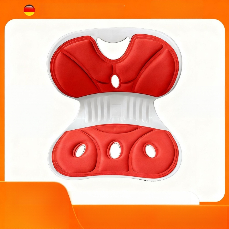 Ergonoomiline lumbaalne padi kontoritoolile — vahttäidis, plastikust korpus, seljatugi