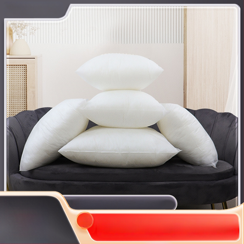 PP medvilnės pagalvės branduolys, nešluostos audinio uždanga, stačiakampis branduolys, prisitaikantis, šiuolaikiškas minimalistinis stilius