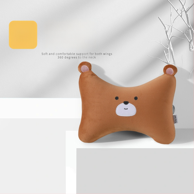 Autopealse padi mäluvaht, plüüsist kate, karikatuurne karu motiiv, universaalne nelja aastaaja kasutamiseks