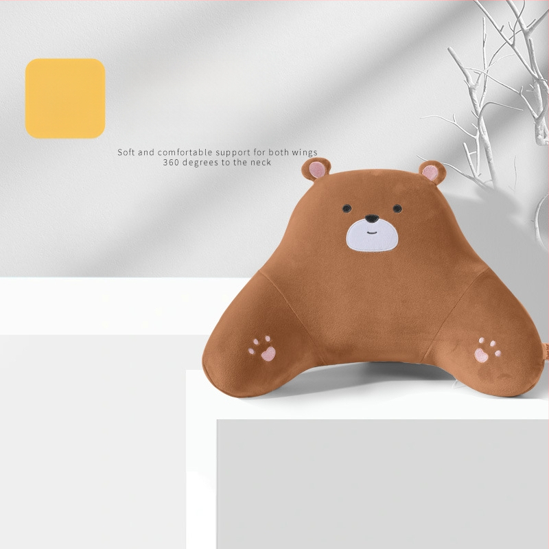 Autopealse padi mäluvaht, plüüsist kate, karikatuurne karu motiiv, universaalne nelja aastaaja kasutamiseks