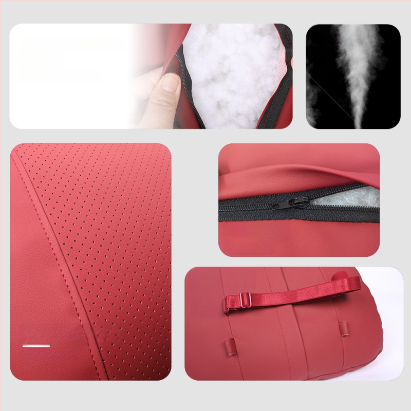 Autopeapadi kaela tugi ja nimmepiirkonna tugi, universaalne sobivus, kunstnahast kate, Dupont puuvillane täidis