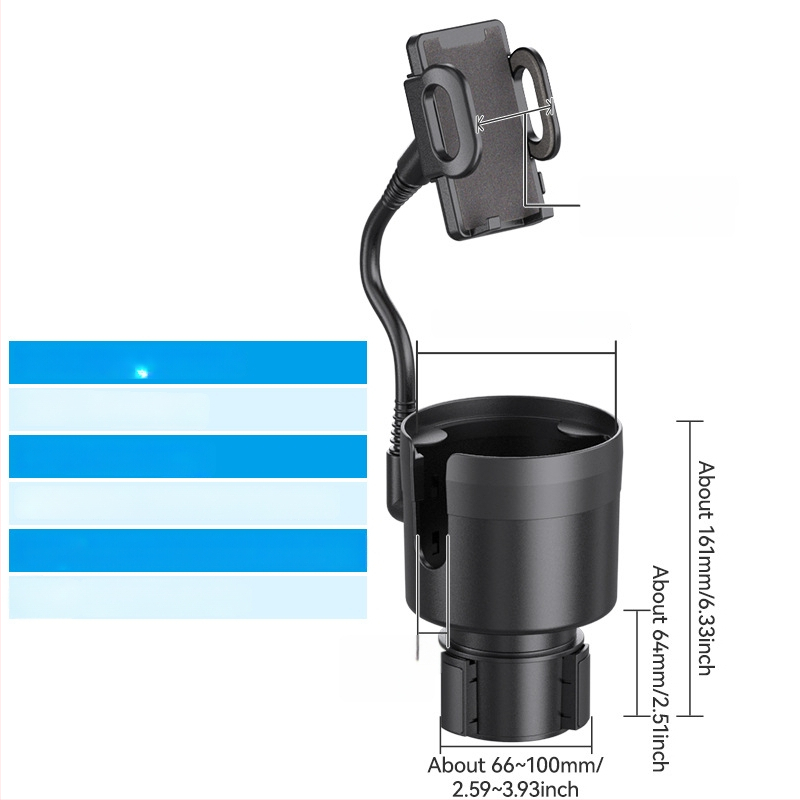 Shunwei SD-1039 Auto tassihoidik – ABS/PC, Ühilduv originaalse tassihoidjaga, Kohandatav