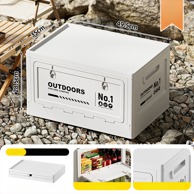 Sulankstoma dviejų durelių laikymo dėžė auto bagažinei, 20–30 L, plastikas (PP)