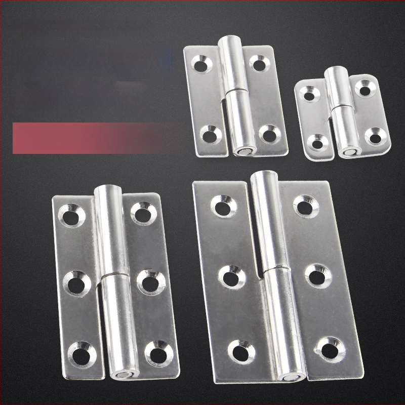 Atsukama vyrių plokštė iš 304 nerūdijančio plieno skirta spintelėms, durims ir langams • šlifuota paviršiaus danga