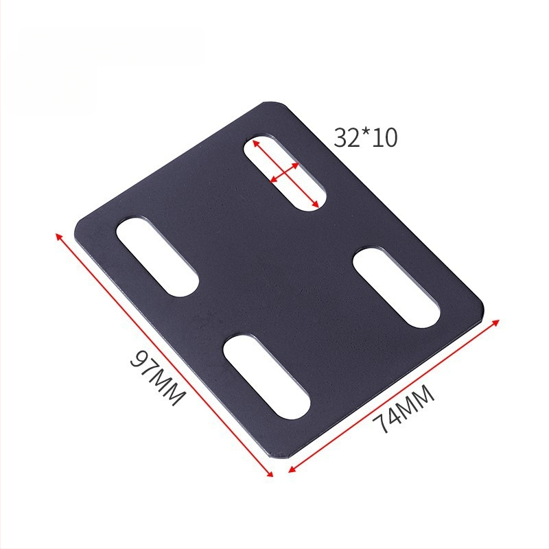 Stiprus kampinis laikiklis lovai, kairėje ir dešinėje, trijų šalių tvirtinimas, 90° kampas