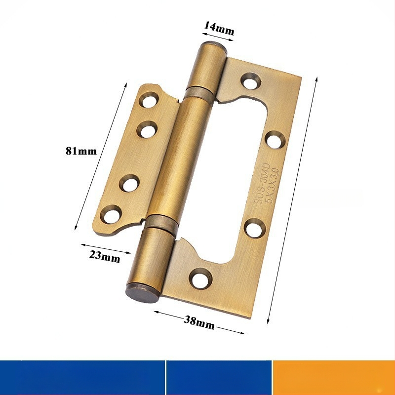 Durų vyris iš nerūdijančio plieno – Asabie, šiuolaikiškas minimalistinis stilius, elektroplatinė danga