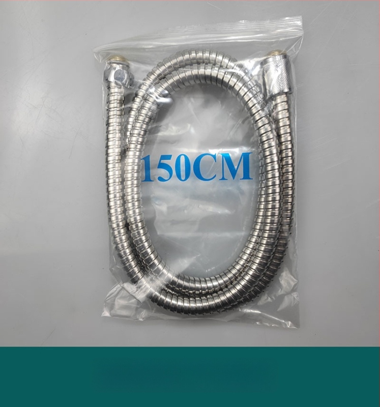 Dušo žarna iš nerūdijančiojo plieno lydinio su vario šerdimi, modelis Geying 0024, nominalus slėgis 1.0 MPa, darbinė temperatūra 0–90°C