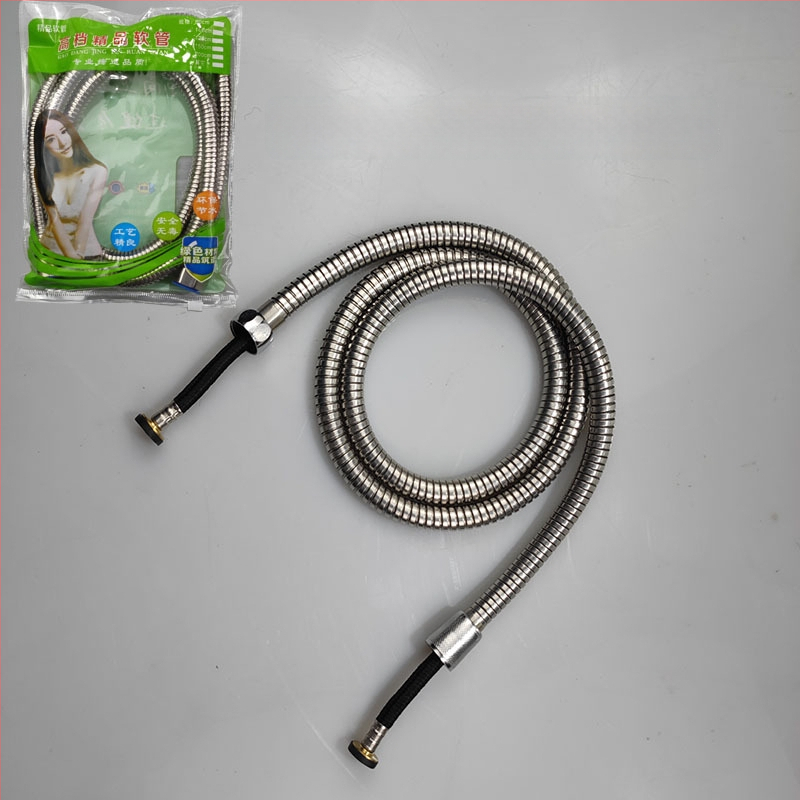 Dušo žarna iš nerūdijančiojo plieno lydinio su vario šerdimi, modelis Geying 0024, nominalus slėgis 1.0 MPa, darbinė temperatūra 0–90°C