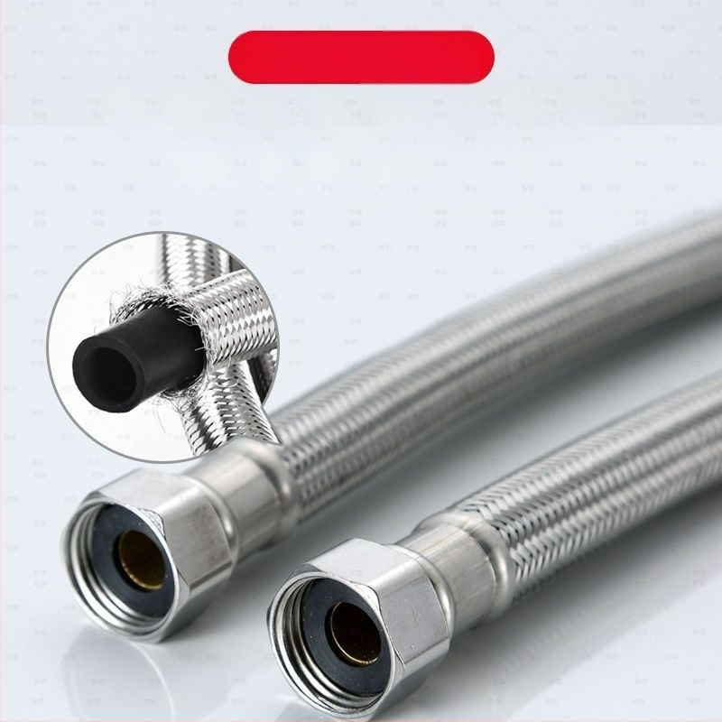 304 nerūdijančio plieno pynimas tualeto įleidimo žarna – didelio srauto, spiralinis jungtis, 0–90°C