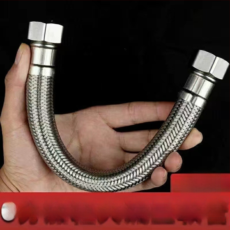 304 nerūdijančio plieno pynimas tualeto įleidimo žarna – didelio srauto, spiralinis jungtis, 0–90°C