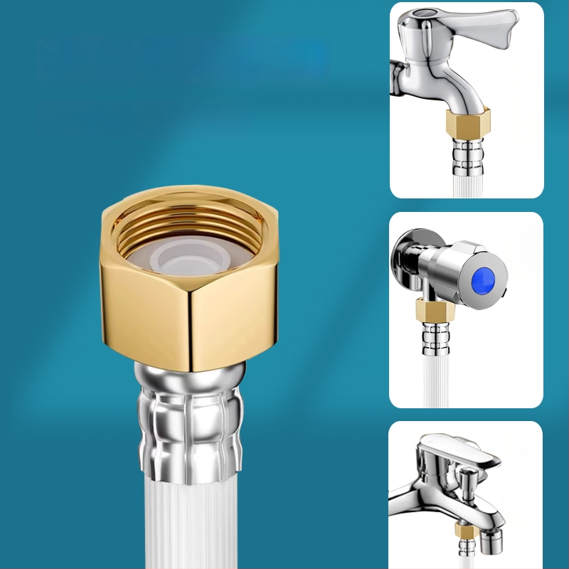 Skalbimo mašinos vandens įleidimo vamzdelis, PVC korpusas, bronzinis jungtis, nominalus slėgis 1.0, darbinė temperatūra 0-90°C, pasukamas montavimas