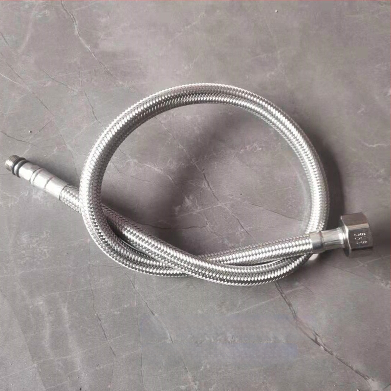 Nerūdijančio plieno pintas vandens žarna su vario galvu, karštam ir šaltam vandeniui, prijungimas prie tualeto ir šildytuvo, 1/2 colio