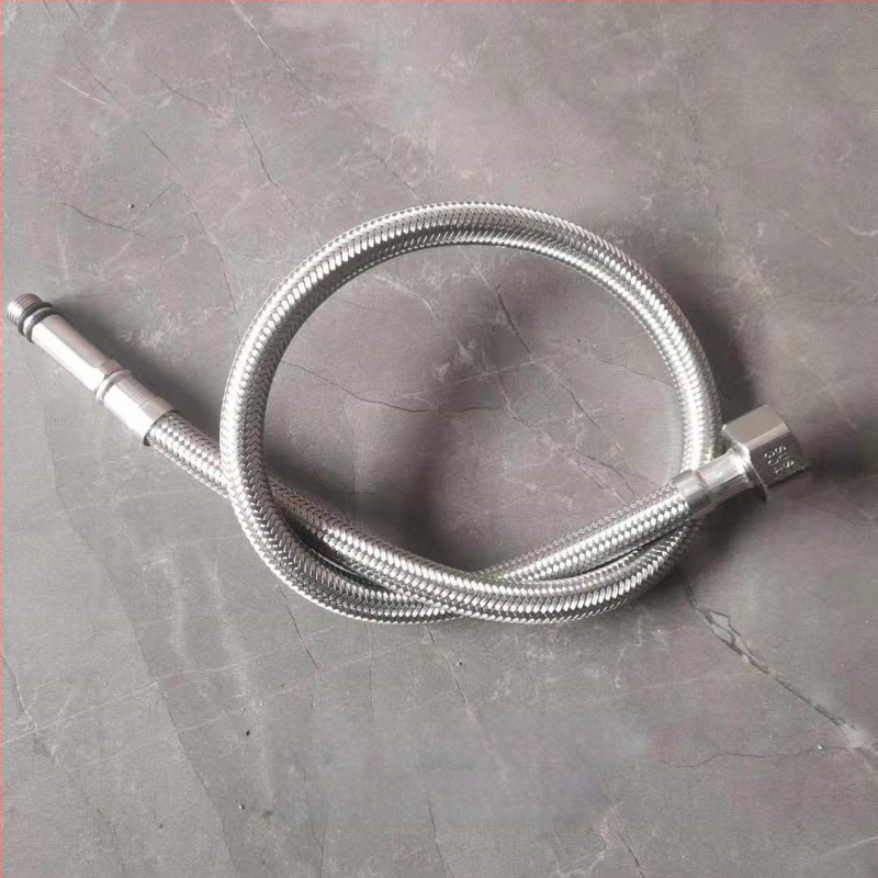 Nerūdijančio plieno pintas vandens žarna su vario galvu, karštam ir šaltam vandeniui, prijungimas prie tualeto ir šildytuvo, 1/2 colio