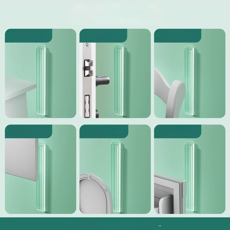 Silikona aizsardzība ledusskapja durvīm, roktura buferis, klusa darbība, nodilumizturīga