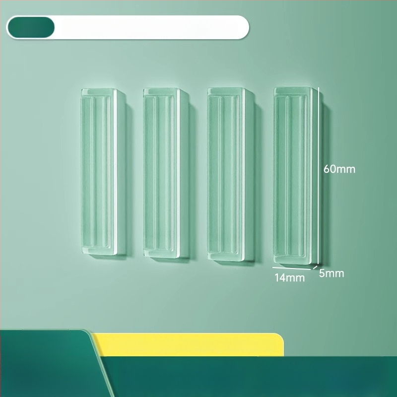 Silikona aizsardzība ledusskapja durvīm, roktura buferis, klusa darbība, nodilumizturīga