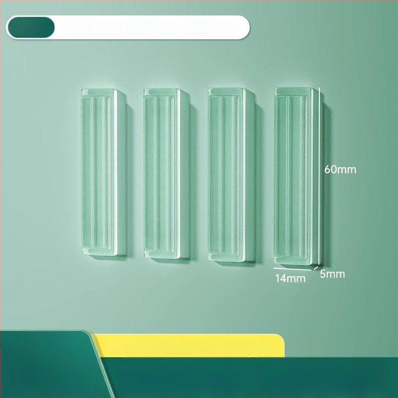 Silikona aizsardzība ledusskapja durvīm, roktura buferis, klusa darbība, nodilumizturīga